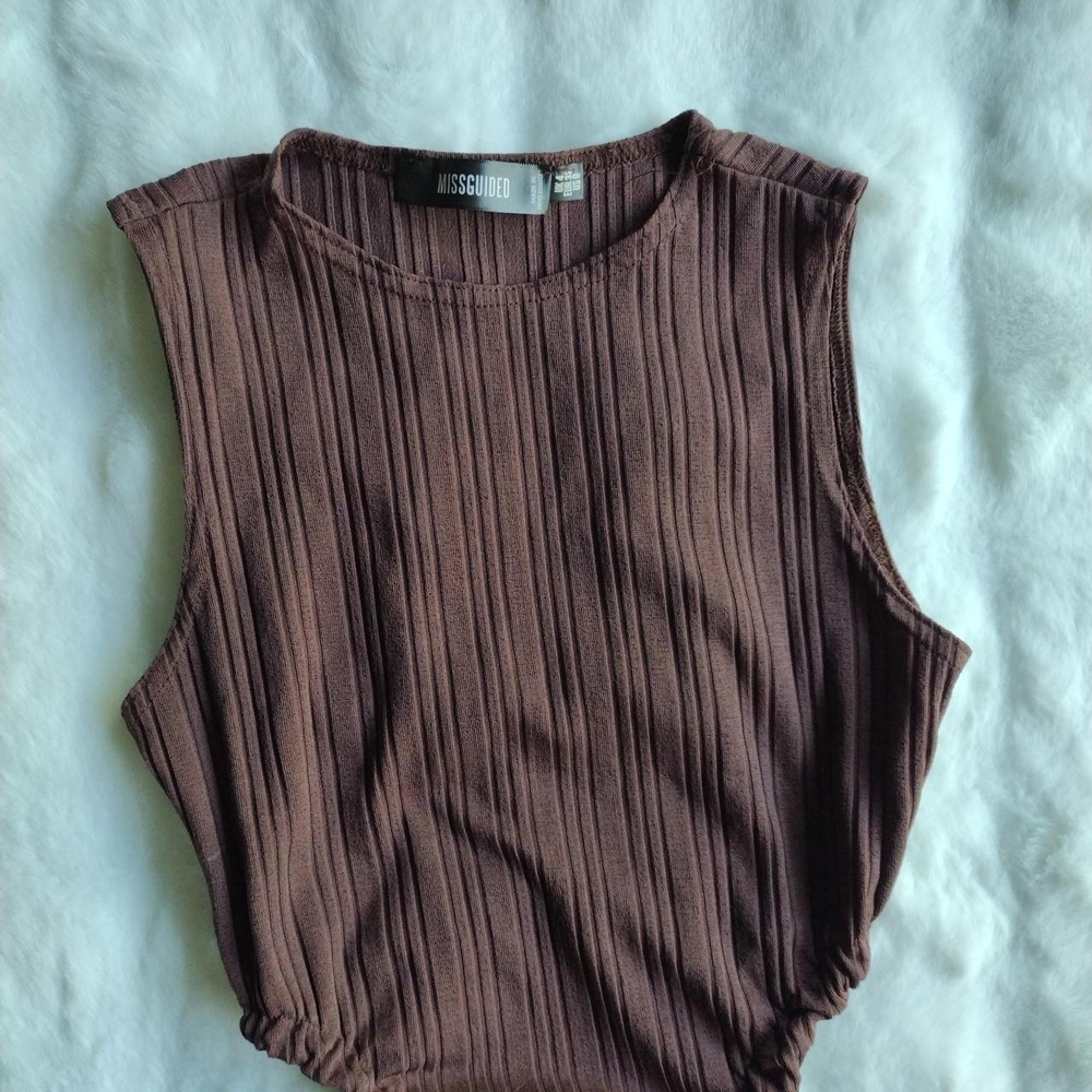 Brown Sleeveless Maxi Dress - Picture 7 of 7